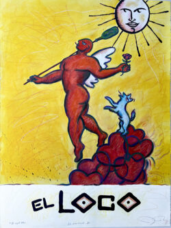 <span class="jr-art-title">EL LOCO</span><span class="jr-art-detail">Mixed Media on paper · 22” x 30” · $600</span><a class="jr-art-inquire" href="mailto:joe@joeray.com?subject=Interested%20in%20%22EL%20LOCO%22">Inquire to Purchase</a> EL LOCO by Joe Ray