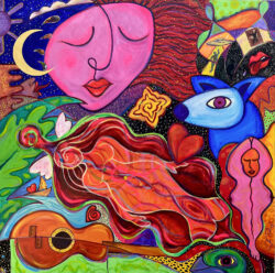<span class="jr-art-title">YOU SEEM A LITTLE DISTRACTED</span><span class="jr-art-detail">Mixed Media, Acrylic, Glitter on Canvas · 48” x 48” · $5,000</span><a class="jr-art-inquire" href="mailto:joe@joeray.com?subject=Interested%20in%20%22YOU%20SEEM%20A%20LITTLE%20DISTRACTED%22">Inquire to Purchase</a> YOU SEEM A LITTLE DISTRACTED by Joe Ray
